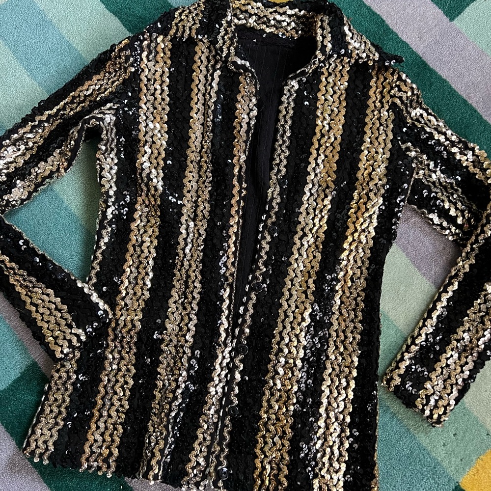 Vintage sequin top